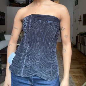 Asos Arrange Rouleau Embroidered Bandeau Corset Top